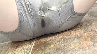 MTF twink squirts during solo toying session - Amateur Masturbation