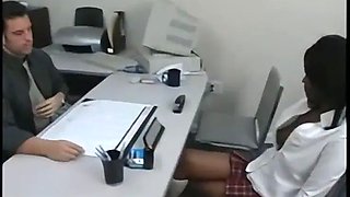 Innocent student gets a dick drilled in her tight slit