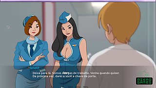 Stepmom in a hentai visual novel full of adult fun