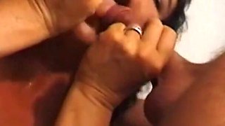 Horny milf double penetrated while getting gangbanged