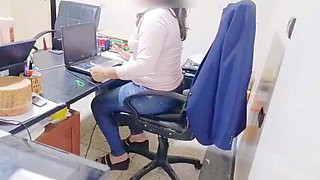 BBW Latina Office Sex - Coworker Fucks Me Hard in Part 1