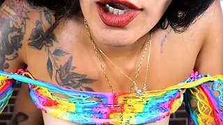 SMALL TIT BRUNETTE TATTOOED TEEN GIRLFRIEND CAUGHT IN SHOWER