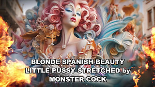 Mina Von D Blonde Spanish Beauty Little Pussy Stretched by Monster Cock - Immoral Productions 4K