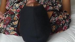 Kinky African MILF Chain Stuffed and Self Peeing