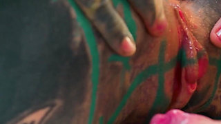 Alternative Dreadhead in High Heels Fucks Bwc, Anal Gapes, Facial
