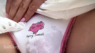 big dick make public cumshot in my wet panties in bus