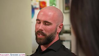 Sexy Alex Coal has to fuck husband's boss for a promotion
