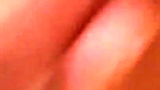Sexy blonde with glasses sucks his dick in close up