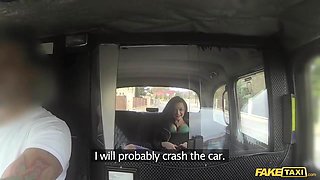 Fake Taxi brunette likes to workout on cock