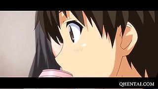 Hentai cutie bent over desk and slit pumped