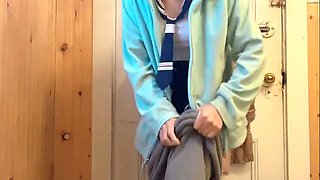Cute Schoolgirl Hana Pissing Pussy - Sweet Japanese Teen Babe