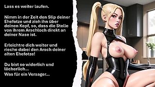 German Femdom Mistress Humiliates You with Piss Play & CEI JOI - Extreme BDSM HD