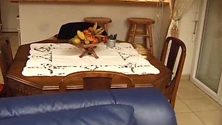 French Blonde Whore Spanked Hard Before Cumshot
