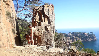 Hot Couple Outdoor Sex in the Middle of a Path, Amateur