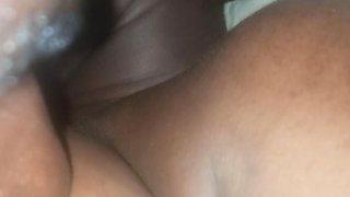 Quick missionary sex with my black girl