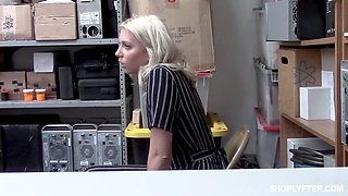Guilty pale blond head Chanel Grey is fucked missionary by dirty cop
