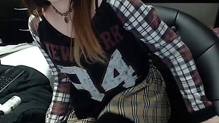 Stacked brunette goes solo toys and masturbation