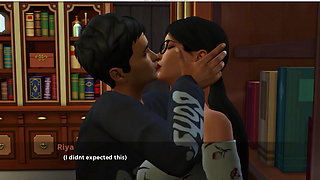 Again !! I Fuck Riya At Library 3d gameplay video