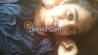 Today Exclusive -cute Desi Chick Showing Her Boobs And Pussy On Vc 2