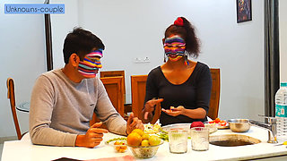 Lonely Housewife Calls Househelp to Cook and Fuck in Kitchen 1