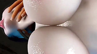 3D BBW Asian MILF Naked Her Huge Boobs and Huge Ass Got Fucked so Hard