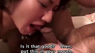 Two Hard And Loaded Cocks For This Horny Asian Girl