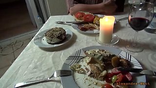 PUBLIC EXTREME! Hot licking and fucking orgy in a restaurant