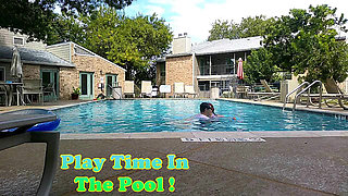 BBW Nurse Vicki Play Time in the Pool with Handsome Harry