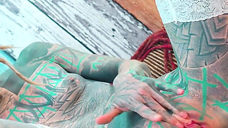 Hard Anal Fuck for Tattooed Girl - Balls Deep Assfuck for Goth Slut - ATM, Facial