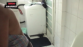 Maid Is Filmed Working Naked