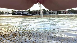 Amateur striptease and Solo masturbation