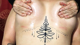 Raven Gets Her Tits Oiled