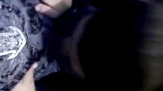 Reluctant blowjob in public bathroom