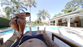 Juh Jackson Is Hungry for My Cock by the Pool