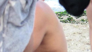 Mature Nude Beach Voyeur Milf Amateur Close-Up Pussy