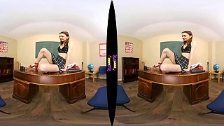 I Must Behave - Hot Redhead Schoolgirl Solo Striptease