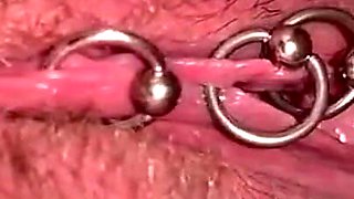 My First Time Haired Pussy Pee and Moving Clit and Asshole
