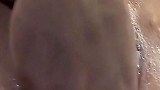 The sexy slut with big tits comes in for a hairstyle and goes out with her holes wide and wet