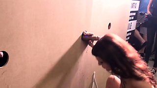 Glory Hole Blowjobs and Brunettes