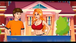 Step-sista adventures with Misskitty2k and her massive boobs in a cartoon world