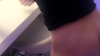 She wanted two big dicks. So I bent her over the counter and then my boy made her swallow him. Her Miami vacation was a successs