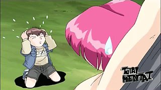 Aroused dude takes all his courage to lick juicy pussy of pink haired gal