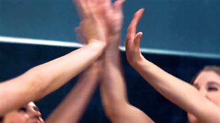 Girlsway - bicurious petite coco lovelock & adorable bestie experiment lesbo porn during ladies night