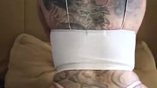 Blonde tight pussy babe solo toy fun in glamour masturbation