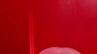 BBC gets cum from other men on his cock during a creampie gloryhole