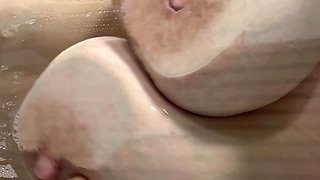 Me in the Shower with My Huge Tits 85e Big Tits