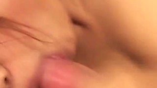 Nice is a Thai girl who has a hot pussy, rubs herself on the guy zzo to tease his cock
