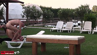 Bts, Hot Thai Girl Get Fucked by Three Horny Guys in a Park