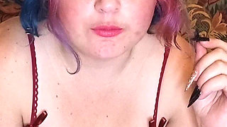 Dominatrix BBW Sucks You in a Soft BDSM JOI