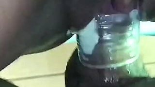 Giving Milk in the Mouth of the Hot Pregnant Woman